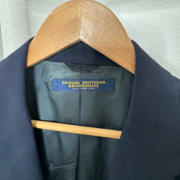 Vintage 70s Brooks Brothers Brooksgate Navy Blue Sport Coat Blazer Size 43 R - Picture 5 of 16